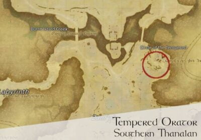 FFXIV Tempered Orator Location Map - Southern Thanalan