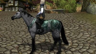 LOTRO Blue Roan Steed (by @Samuraiko)