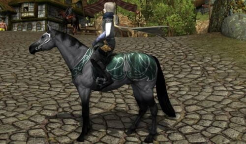 LOTRO Blue Roan Steed (by @Samuraiko)