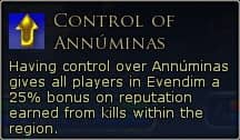LOTRO Control of Annúminas Tooltip