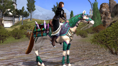 LOTRO Teal Fireworks-laden Steed | Anniversary Mithril Coins Mount