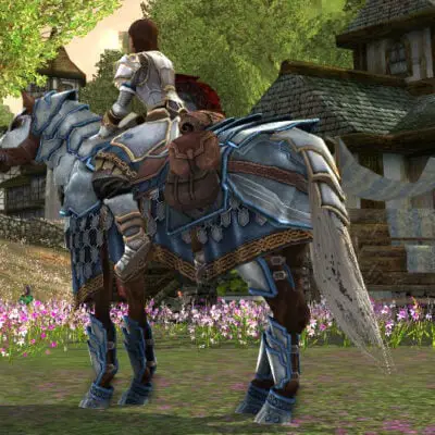 LOTRO 2022 Anniversary Mount from the side in low light