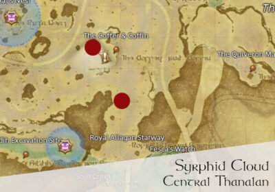 FFXIV Syrphid Cloud Location Map