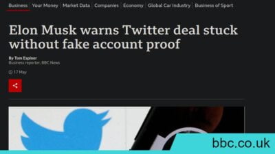BBC Article about Fake Twitter Accounts