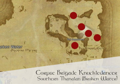 FFXIV Corpse Brigade Knuckledancer Location Map