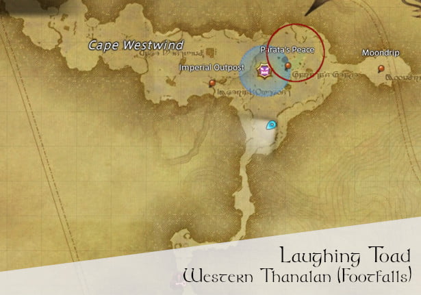 Map location for Laughing Toad