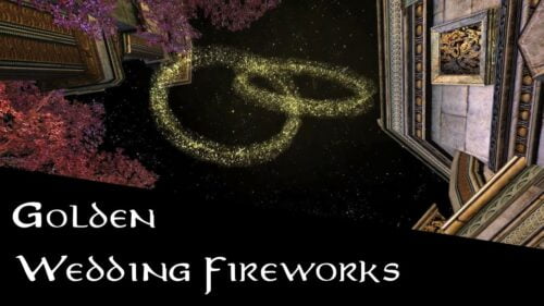 Golden Wedding Fireworks (Rings)