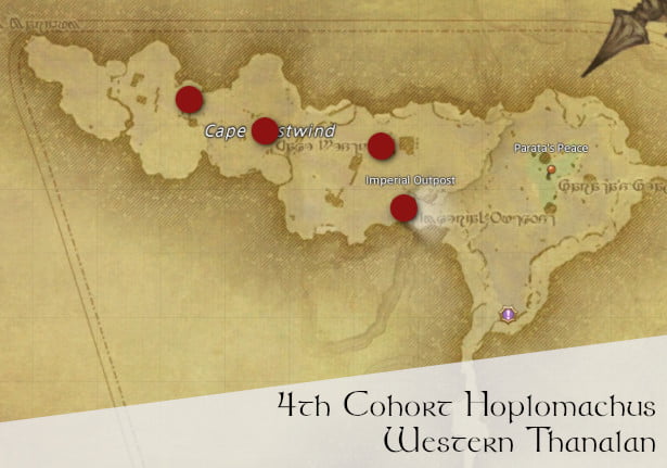 4th Cohort Hoplomachus Location Map