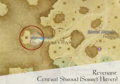 FFXIV Revanant Location Map - Central Shroud
