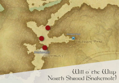 FFXIV Will-o'-the-Wisp Location Map