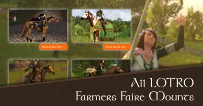 LOTRO Farmers Faire Mounts and Steeds List