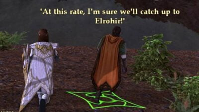Elladan says at this rate we'll catch up to Elrohir!