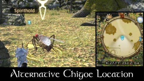 An alternative Chigoe location is near Spirithold