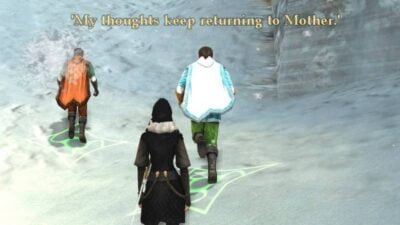 Elrohir speaks about his mother in the Redhorn Pass