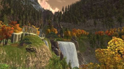 Waterfall in Rivendell Valley