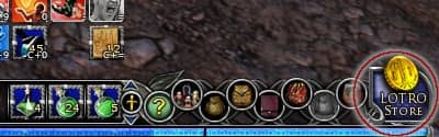 Hit the LOTRO Store Button in-game
