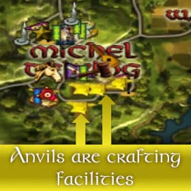Anvils on the LOTRO World Map are Crafting Facilities
