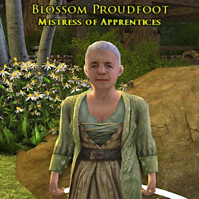 Blossom Proudfoot - Mistress of Apprentices at Michel Delving in the Shire