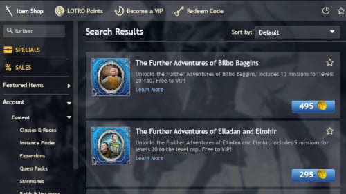 Buy The Further Adventures of Bilbo Baggins from the LOTRO Store