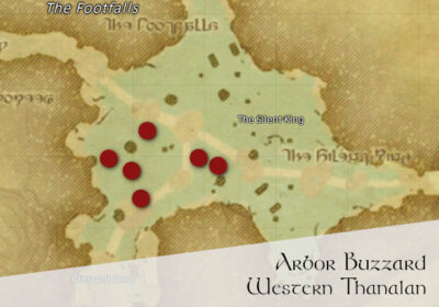 FFXIV Arbor Buzzard Thanalan (Pugilist) Location Map