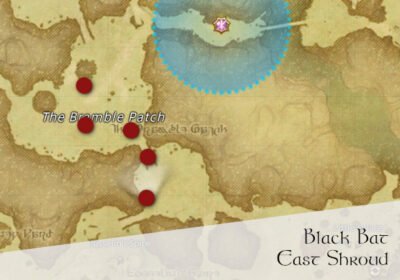 FFXIV Black Bat Location Map - East Shroud