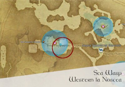 FFXIV Sea Wasp Location Map