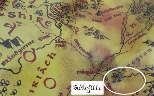 LOTRO Swanfleet Location on my LOTR Map of Middle-Earth