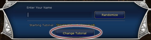 Redesigned LOTRO Character Rename UI with a Tutorial Select Button