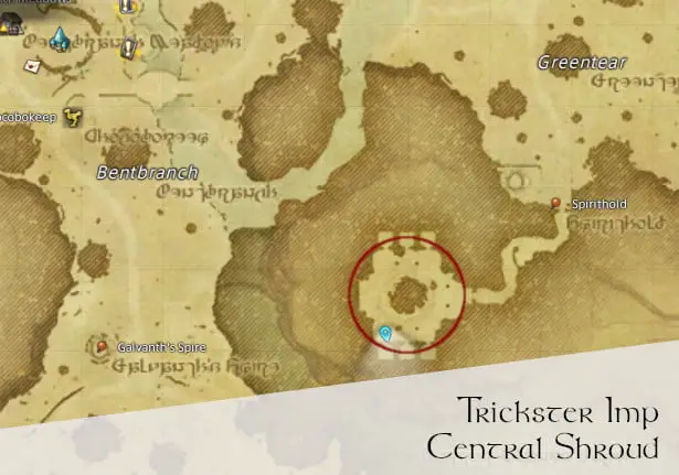 FFXIV Trickster Imp Location Map