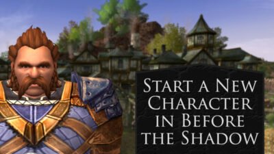 LOTRO How to Start a new Character in Before the Shadow | How to Choose Your Tutorial at Character Creation