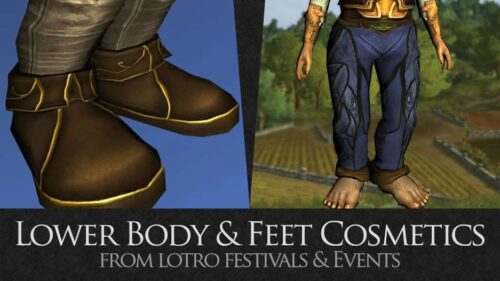 LOTRO Lower Body and Feet Cosmetics from Festivals and Events