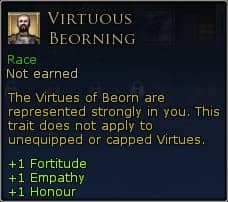 Virtuous Beorning (Racial Trait)