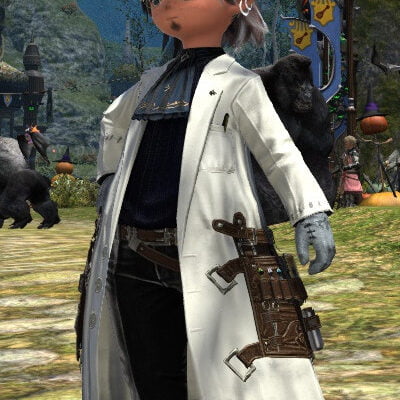 Wake Doctor's White Coat - Male Lalafell