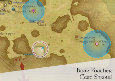 FFXIV Boar Poacher Location Map