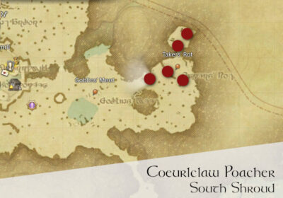 FFXIV Coeurlclaw Poacher Location Map