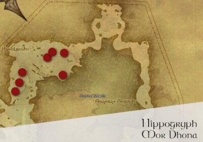 FFXIV Hippogryph Location Map