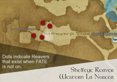 FFXIV Shelfeye Reaver Location Map