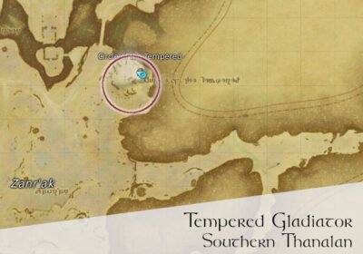 FFXIV Tempered Gladiator Location Map