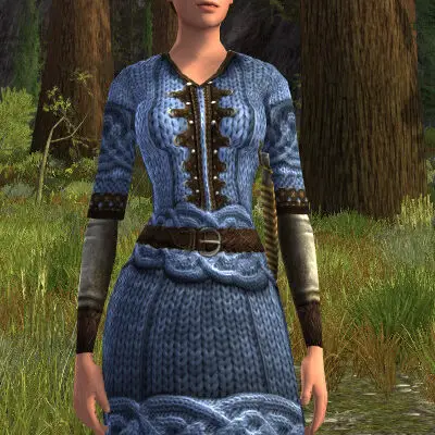 LOTRO Knitted Frostbluff Tunic of Snowball Resilience | Yule Festival
