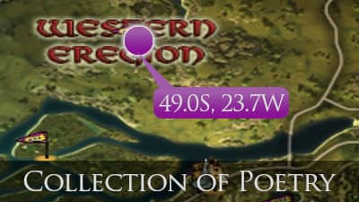 LOTRO Collection of Poetry Location
