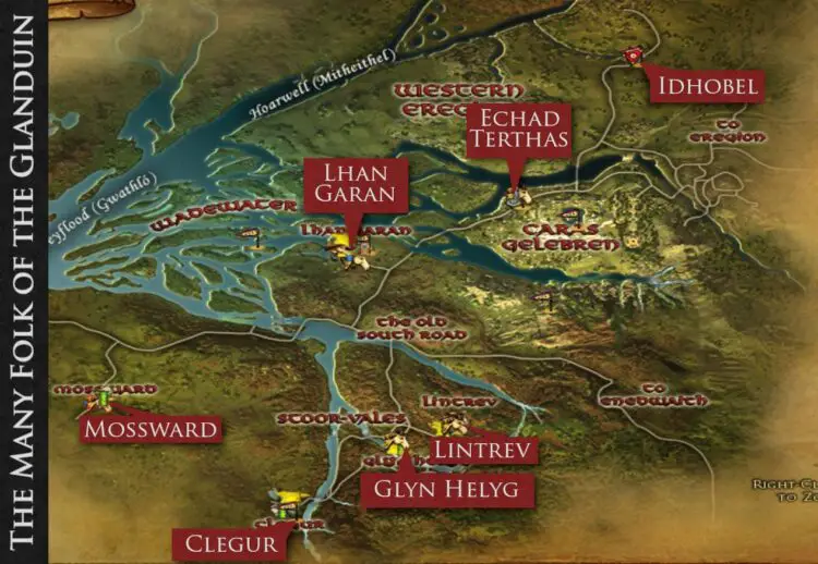 LOTRO - The Many Folk of the Glanduin Deed Map - Before the Shadow, Swanfleet