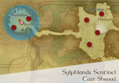 FFXIV Sylphlands Sentinel Location Map