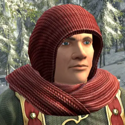 LOTRO Hood and Scarf wrap of the Snow-Strider's Hooded Mantle - Yule Festival Cosmetic