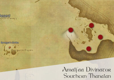 FFXIV Amalj'aa Divinator Location Map