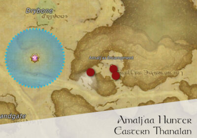 FFXIV Amalj'aa Hunter Location Map