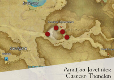 FFXIV Amalj'aa Javalinier Location Map