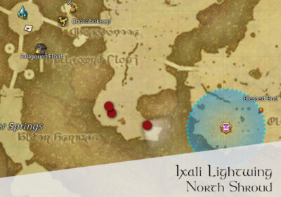 FFXIV Ixali Lightwing Location Map