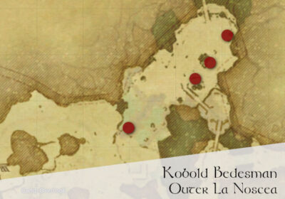 FFXIV Kobold Bedesman Location Map