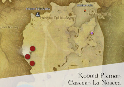 FFXIV Kobold Pitman Location Map
