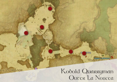 FFXIV Kobold Quarryman Location Map